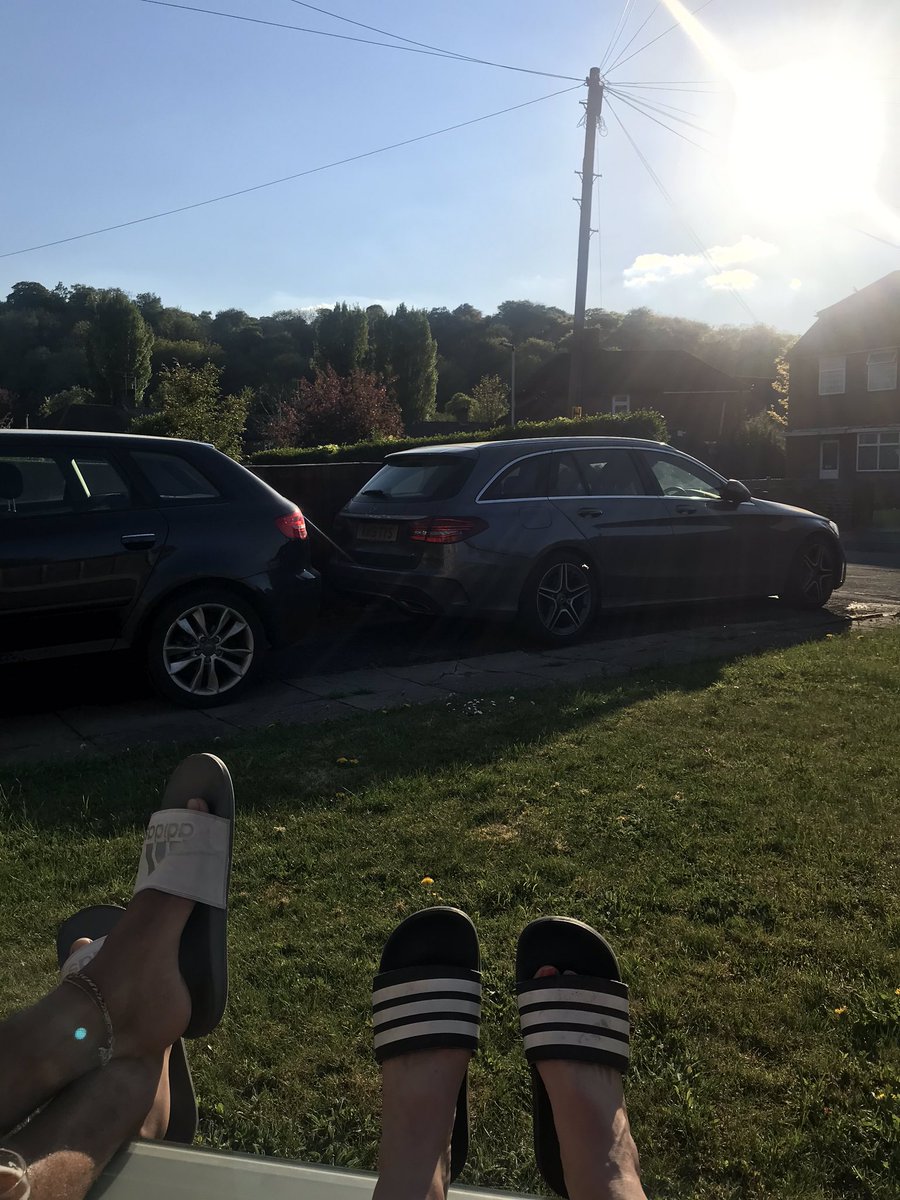 This is normal right? Spending the evening in your front garden for the last of the sun???