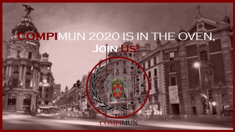 compimun's tweet image. 🥳
This week you will receive information about the new edition of COMPIMUN. If you want to be the first to know everything about COMPIMUN 2020, make sure you follow us on:
🐤 Twitter: compimun
📷 Instagram: compimun
🌐 Facebook: compimun
💻 Web: compimun.com