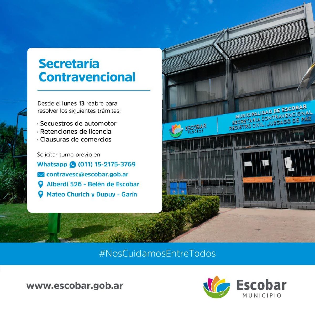 ArielSujarchuk's tweet photo. Reabrimos el palacio municipal para brindar una mejor atención al vecino ➡️ https://t.co/apaZIupcgk

#NosCuidamosEntreTodos https://t.co/cf553JOk8A