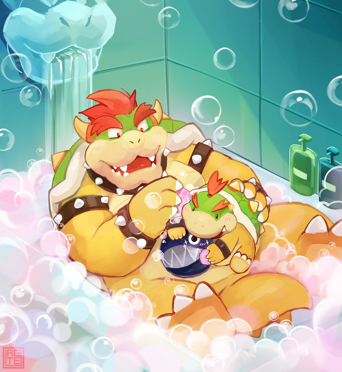 lates312's tweet photo. 거품목욕🛀🧴
#bowser https://t.co/7IsDLQvakB