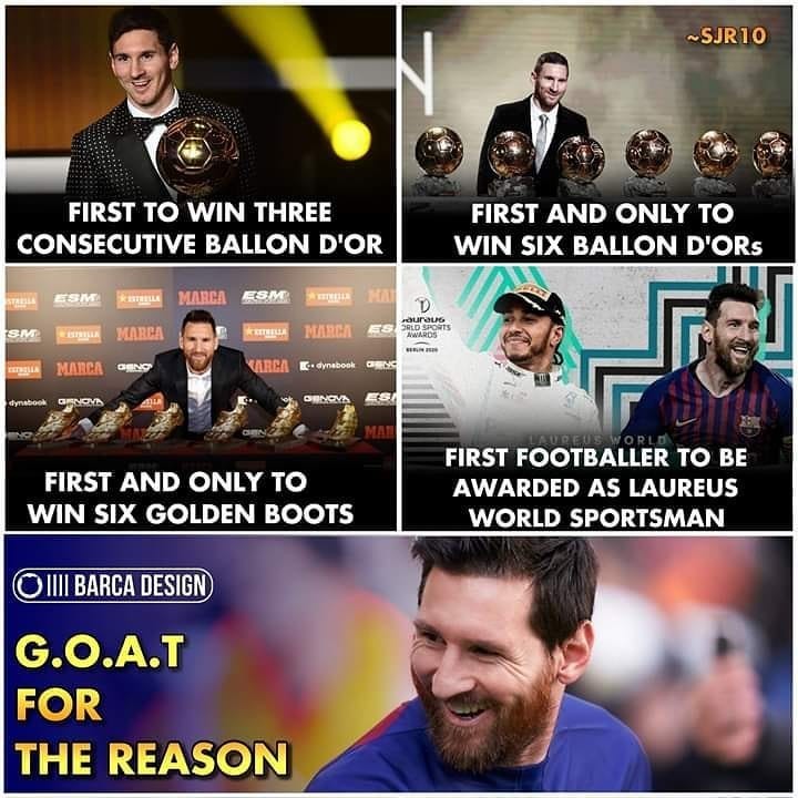 Messi is having everything most individual awards in football in history Messi outclassed Ronaldo in Spain best player he won it 9 times and best forward 10 times. Messi is his own class of football no wonder Ronaldo football mate chooses Messi over Ronaldo. Messi is FOOTBALL GOD