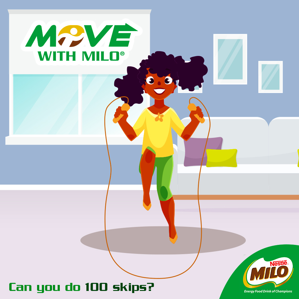 MILOCaribbean's tweet photo. Are you the best at jump rope? 👀 Let's find out! Comment below how many jumps your little one did 💪🏼 #GetMovingWithMILO https://t.co/ahaKP1TIlJ