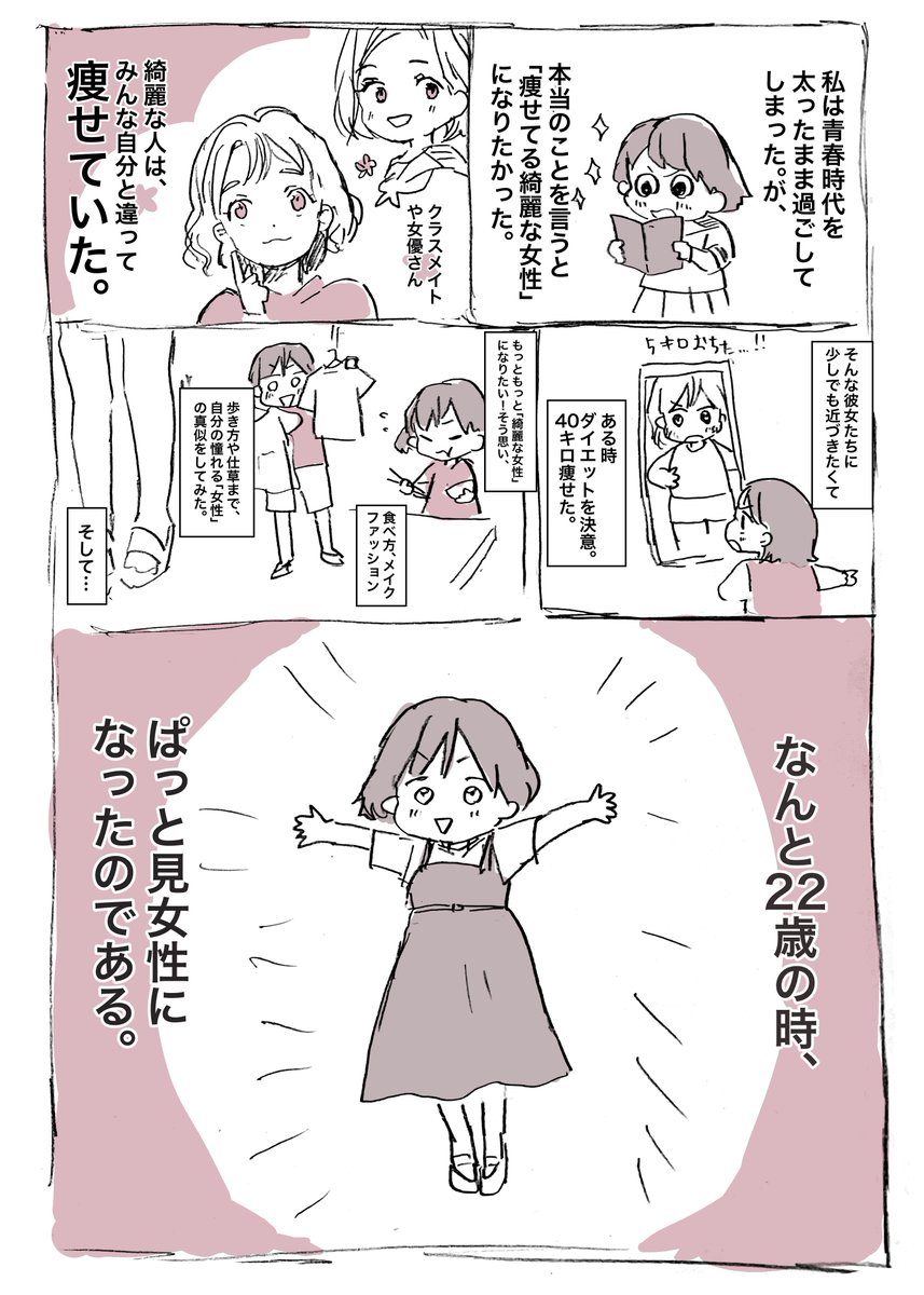 やじまり ４０キロ痩せてから思うこと コルクラボ漫画専科