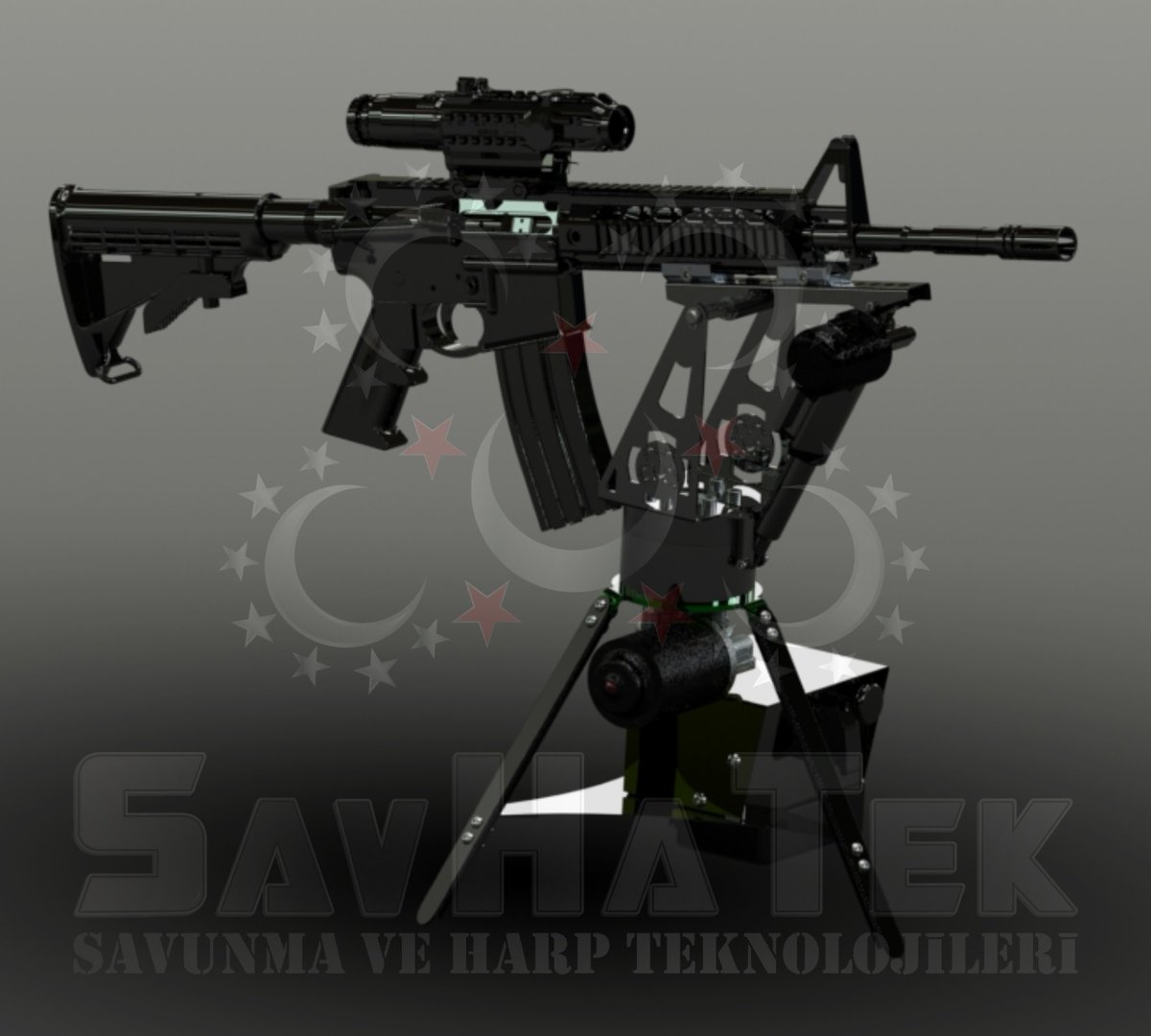 Airsoft paintball havalı silahlar gibi ateşsiz silahların cep telefonu ve yapay zeka ile kontrol eden karantina günlerinde Savhatek mühendislerinin tasarladığı ALPEREN-MINI huzurlarınızda.. 
#MilliTeknolojiHamlesi  <a href="/IMrtzcnI/">Mert Özcan</a>
<a href="/Ateknokent/">Antalya Teknokent</a> <a href="/ibrahim___yavuz/">Dr. ibrahim YAVUZ</a> <a href="/Selcuk/">Selçuk Bayraktar</a> <a href="/munirkaraloglu/">Münir Karaloğlu</a>