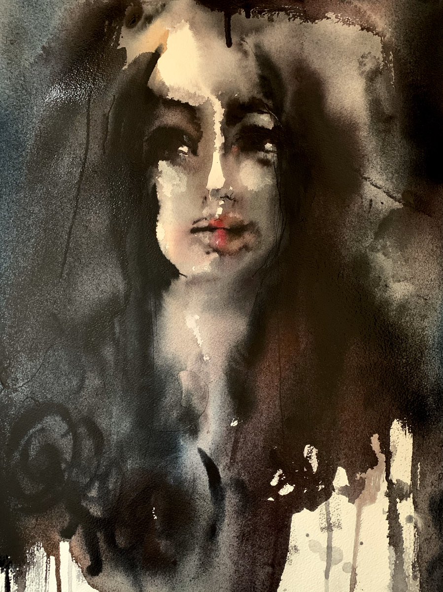 BlythexSmith's tweet image. Somewhat cloudy. #basicpainting #watercolor #COVID2019 #pandemicart