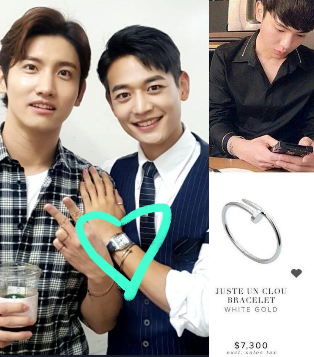 their common obsession (?) to cartierbtw minho wore this bracelet only at Best Choi’s MinhoKibum gave it to him for safekeeping or good luck? :)no thoughts head empty