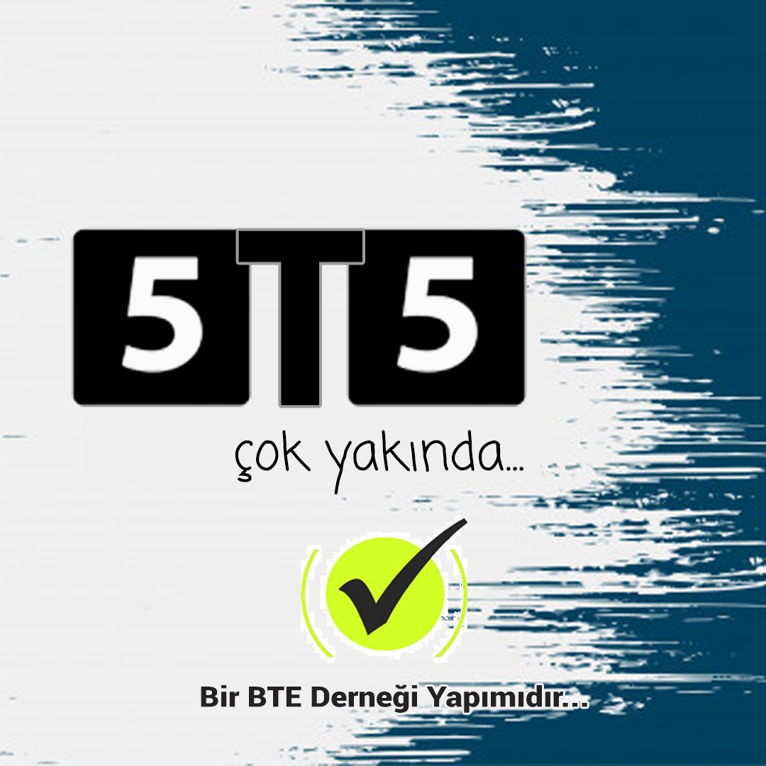 #5T5 yayına aldığımız konuğumuza, 5 üyemiz, 5 soru soruyor. Saat 5'te de yayınlıyoruz. Bu kadar :) <a href="/btedernegi/">BTE Derneği</a>