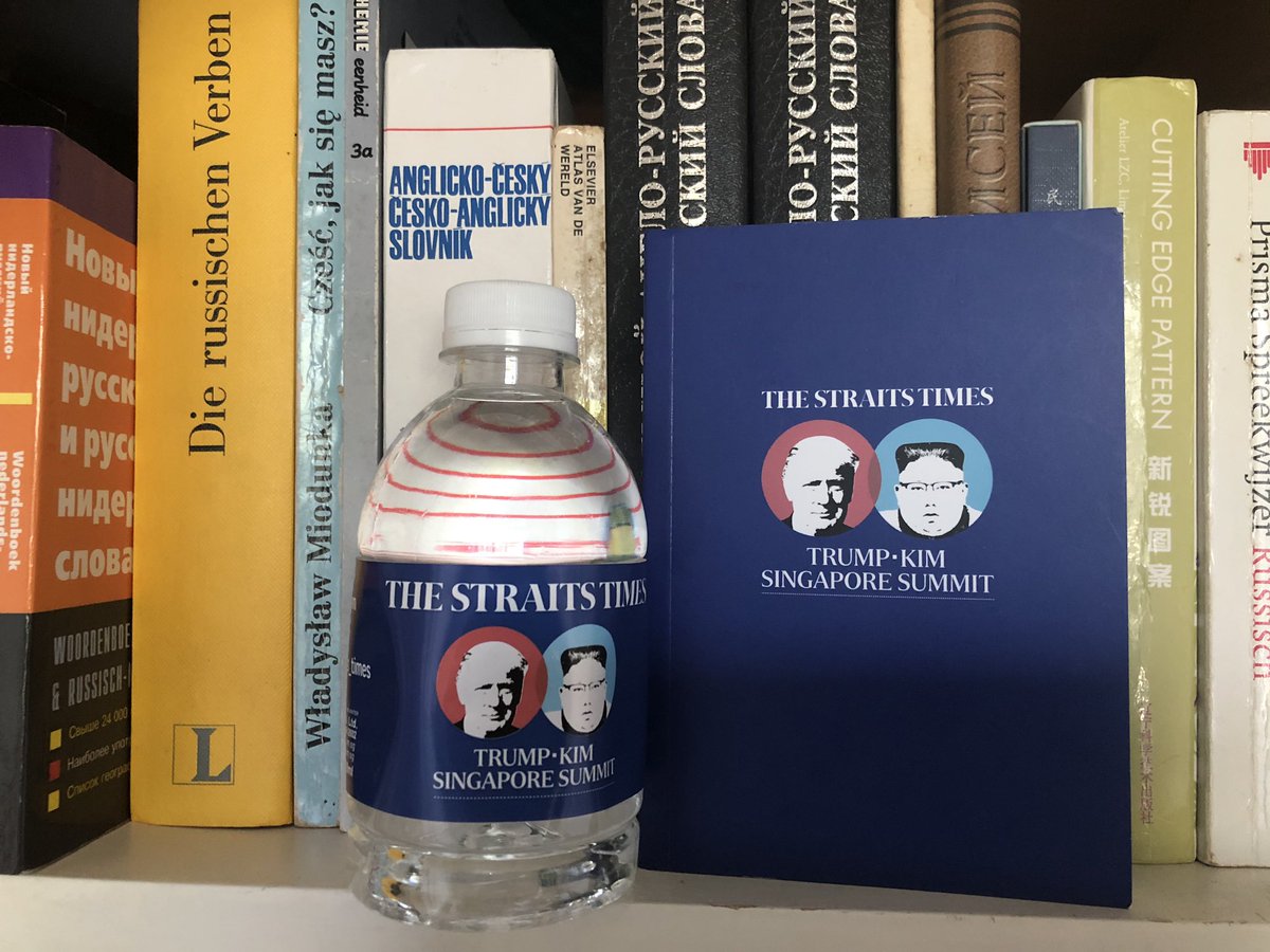 tomvandeweghe's tweet photo. Rumors about the death of #KimJongUn are getting stronger. Situation in North-Korea was “normal” for 2 days when his father died in 2011, I remember. But we can only wait for official word from Pyongyang, while gazing at memorabilia I got from the first Trump-Kim summit in 2018 https://t.co/oQCwqjJcU5