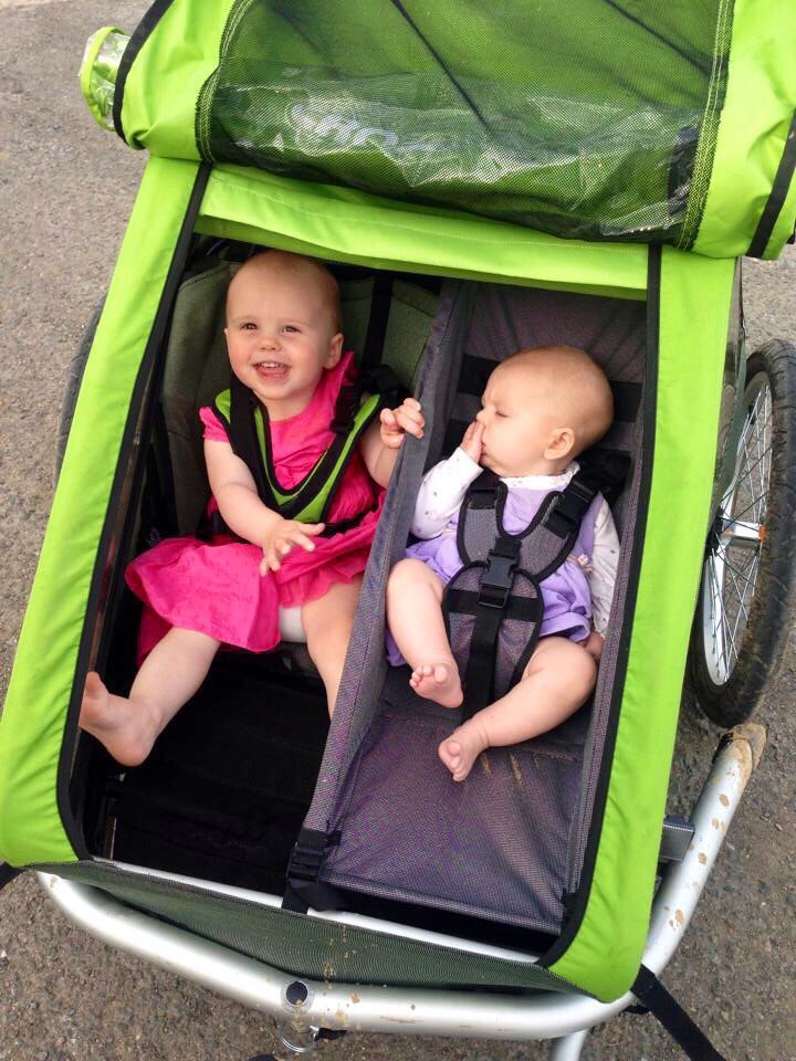 We have done decent mileage and pace with babies on gravel paths in the trailer, and apart from all of them becoming distance cyclists, they've all turned out quite normal 