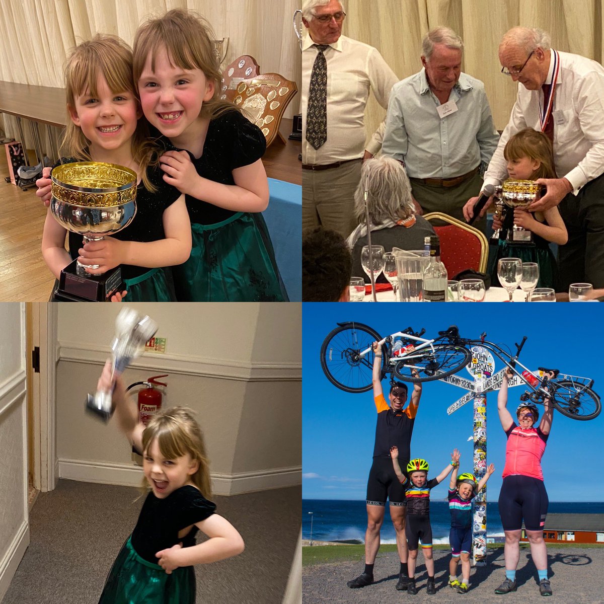 Aged 4 and 5 respectively, Ruth and Rhoda took LE JoG records on theirs. Rhoda also competed in our local Boxing Day TT and I did many training miles with one or other of them on the back.