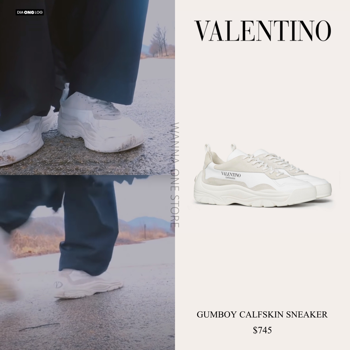 gumboy calfskin sneaker