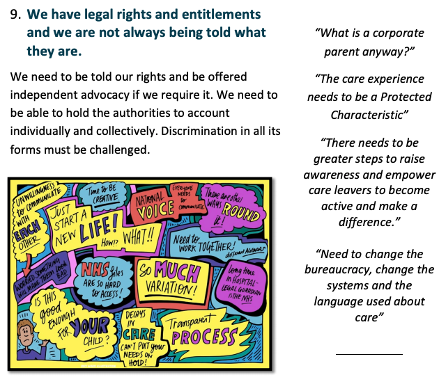  #CareExpConf Key Message 9: Wehave legal rights andentitlements and we are not always being told what theyare.