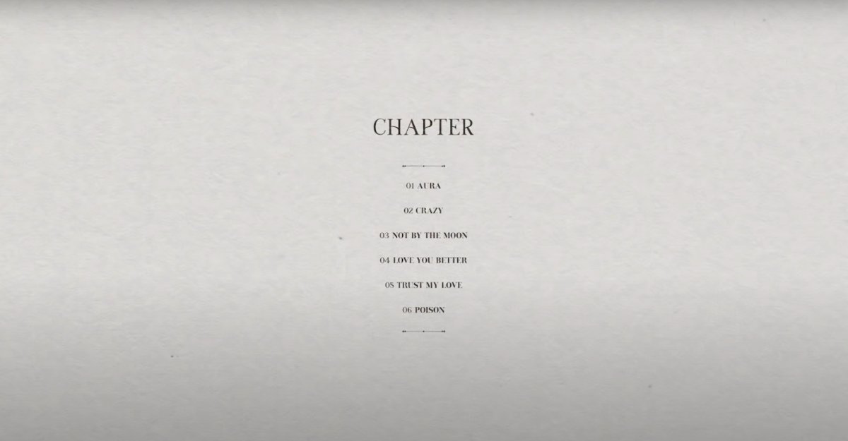 (2/?)Imagine DYE as a musical with 2 acts and 6 musical numbers (which we’ll incorrectly refer to as “scenes”).*Act I includes:- Aura- Crazy- Not By The MoonAct II includes:- Love You Better- Trust My Love- Poison