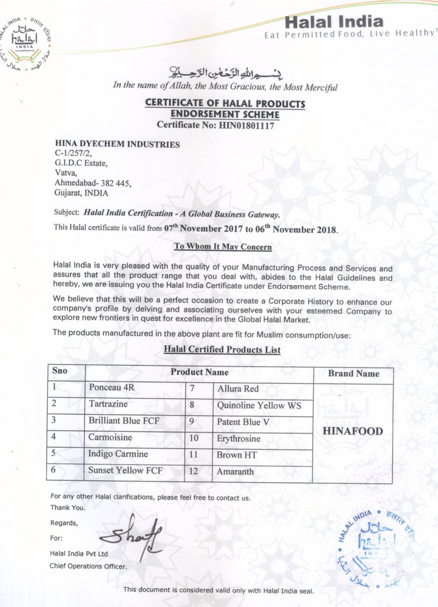 To name a few halal certified products- Bikanervala, Goldwinner oil, Vadilal, Kelloggs, Haldiram, Daawat Basmati, Taj Caterers Amrutanjan, Ambuja, Nyle, Ruchi etc.If buying capacity of musals all over the world is just 12-15%, who buys the rest?WE Kafirs!  #ToHellWithHalal !