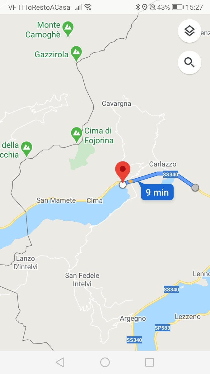 7km further up the road, in the town of Porlezza, just 8km short of the Swiss border (see map), the cars were stopped and Buffarini Guidi & Tarchi were arrested, according to some accounts by partisans, to others by the Guardia di Finanza >> 19