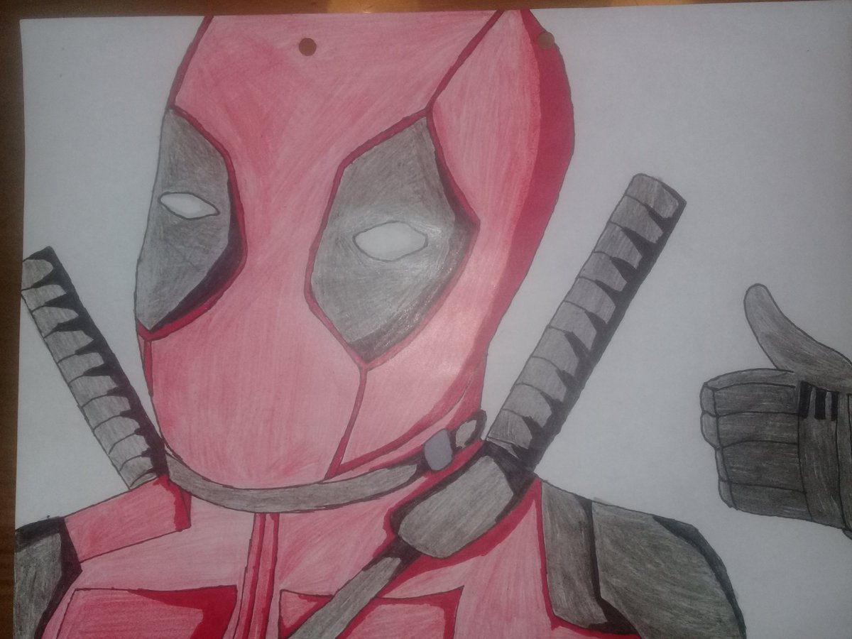 supleel10's tweet photo. Hola @alferdez Me llamo Bautista Meardi y soy de Colón, provincia de Buenos Aires. Tengo 10 años y te envío uno de mis dibujos hechos en la cuarentena: Deadpool. Espero te guste. Con mi familia te mandamos un fuerte abrazo y vamos Argentina!!! https://t.co/FmvKRwuJ6P