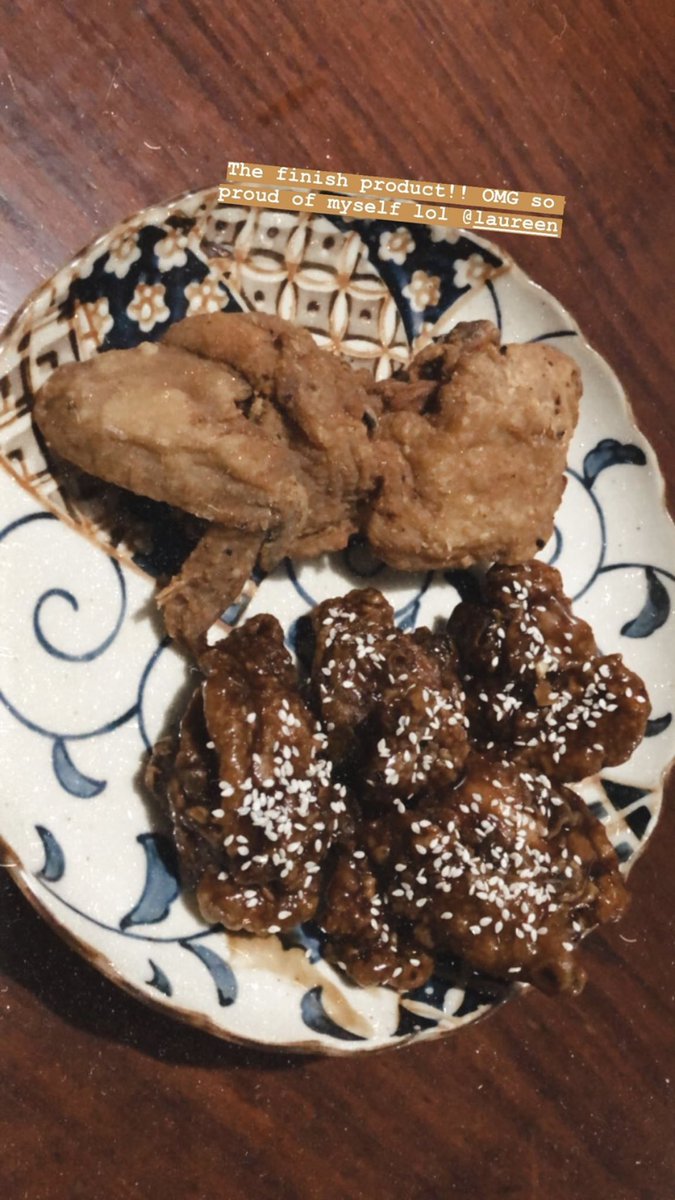  @laureenmuy & #39;s korean chicken recipe was the bomb