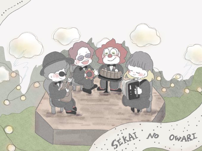 25 Sekai No Owari イラスト 100 ベストミキシング写真 イラストレーション