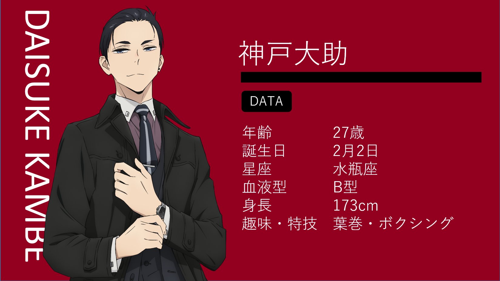 公式 富豪刑事 Balance Unlimited 放送再開までの間 視聴者の皆様に楽しんでいただくために 宣伝担当が神戸家に掛け合い 各キャラのプロフィールをゲットしました まずは神戸大助のプロフィールを公開します 富豪刑事bul 富豪刑事 神戸大助