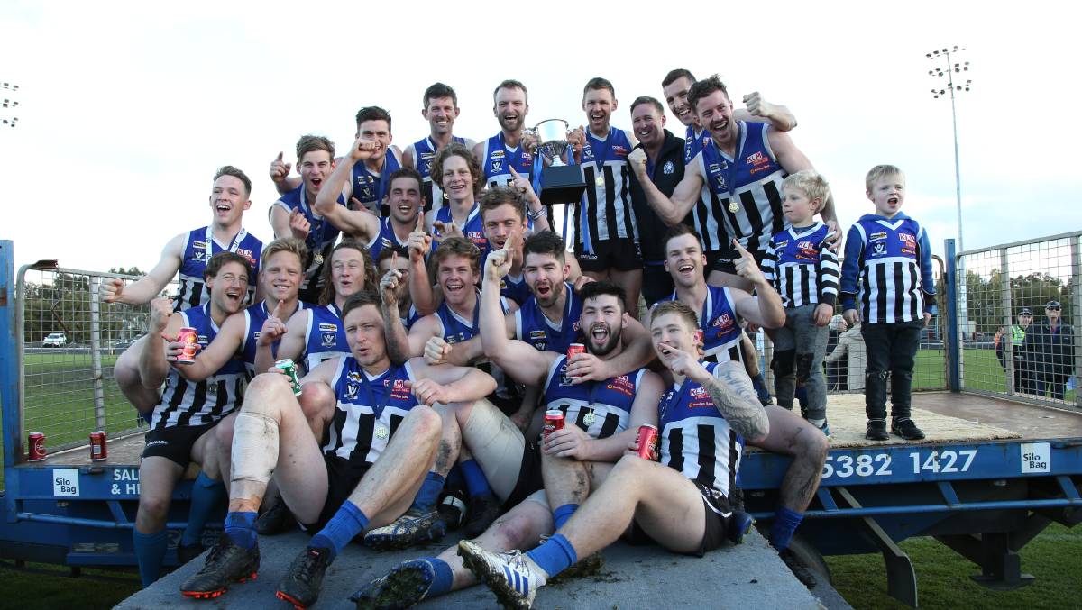 qld_robert's tweet photo. @AFL_WM @KylePollard Yes! The reigning WFL Premiers! And the jersey now features in a display about merged teams at the revamped Australian Sports Museum at the 'G.

Pics: The Wimmera Mail-Times and me https://t.co/3fJBGmqKcP