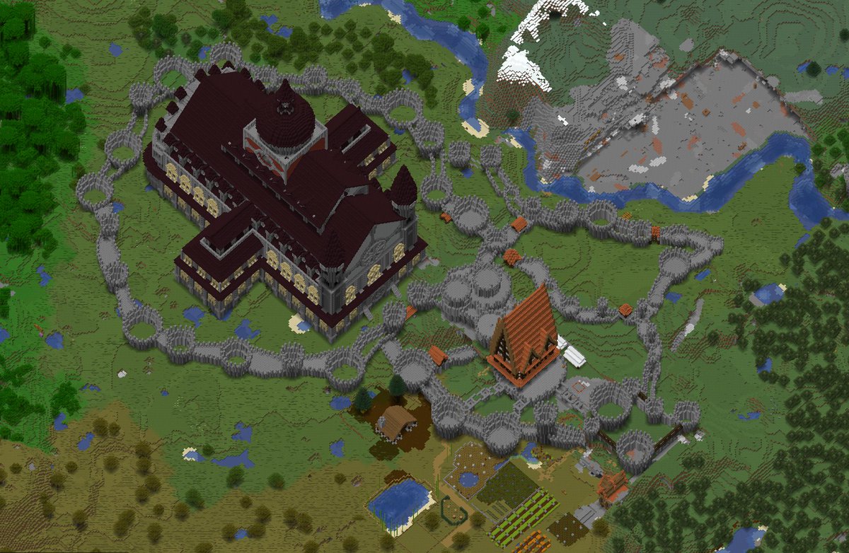 AzazelCompany's tweet image. Et même visible depuis notre Dynmap, depuis l'espace ! Ce build est énorme !
Team @octaupe @Octaupyoyi  on Fire !