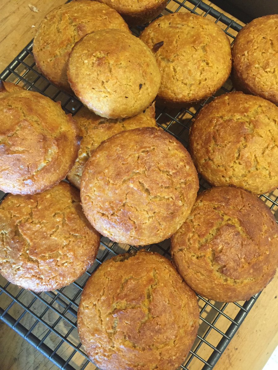 Burmieston's tweet photo. Buckwheat and carrot muffins from @Nigella_Lawson but with aquafaba as son has an egg allergy. Really chuffed that it worked out! #recipesuccess #healthysnacks #eggfree #glutenfree https://t.co/Bj6Ga56XwT