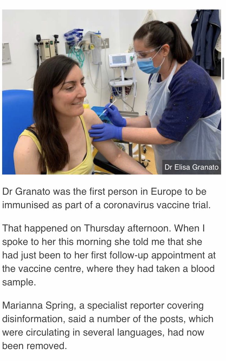 I contributed to this by  @BBCFergusWalsh with more details on those false rumours about the vaccine trial spreading on social media  So here’s a quick thread on how to spot fake news like this 
