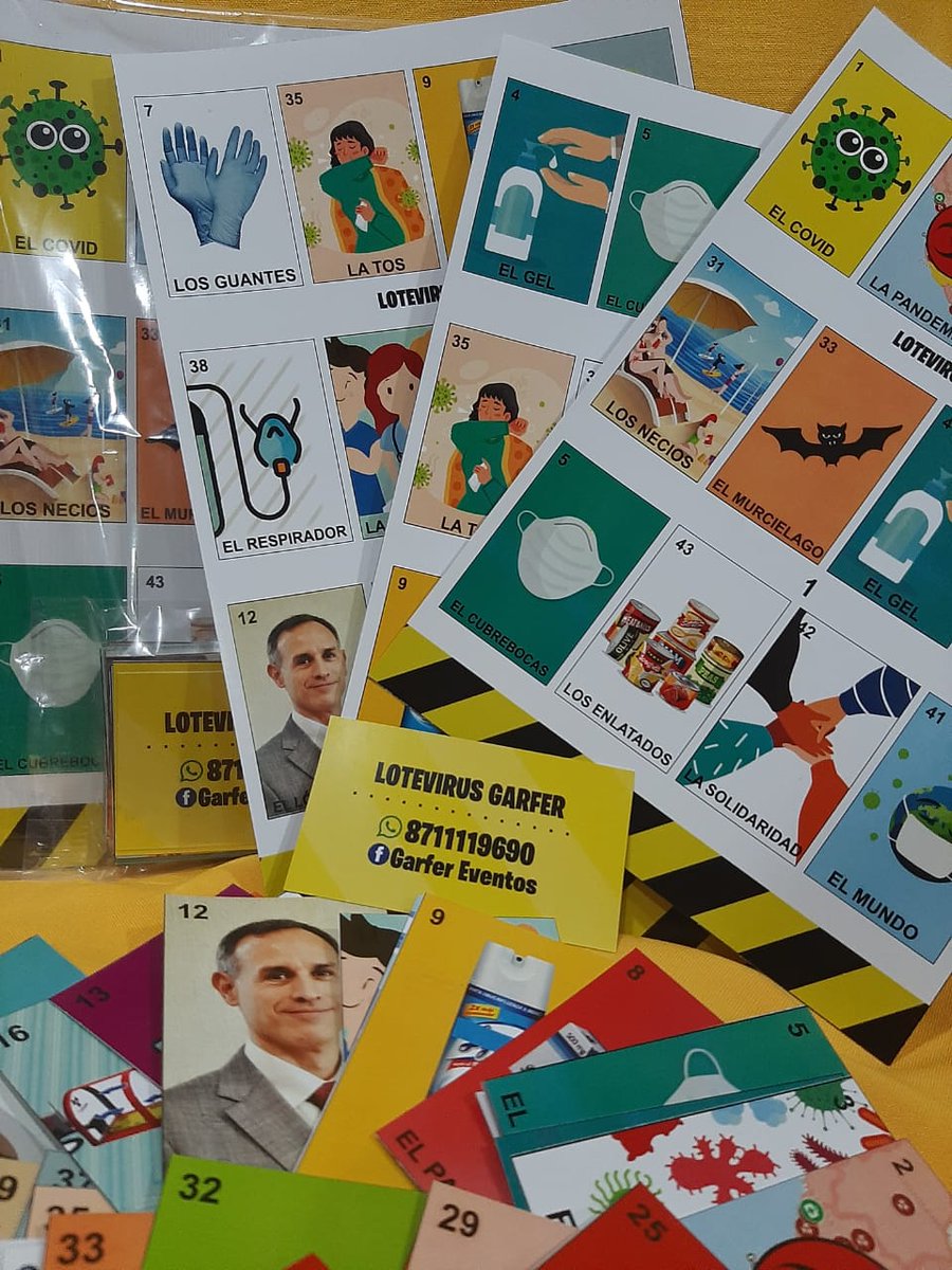 FannyGarfer's tweet photo. @HLGatell En mi familia  creamos una loteria con el tema del COVID con el fin de apoyarnos económicamente,su imagen es parte de ella, esperamos no sea inconveniente para usted,MIL gracias por todo lo que hace por MÉXICO.  NOS ENCANTARÍA HACERLE LLEGAR UNA https://t.co/dj6yU6RCIE