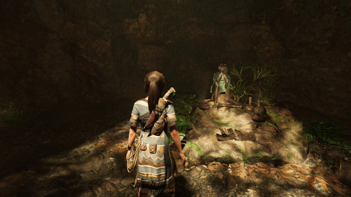 Stumbled upon a random crypt while out in the jungle. The lighting really makes this game look visually stunning. I bumped up the RTX shadows to high to get more of the soft shadows.  #ShadowOfTheTombRaider