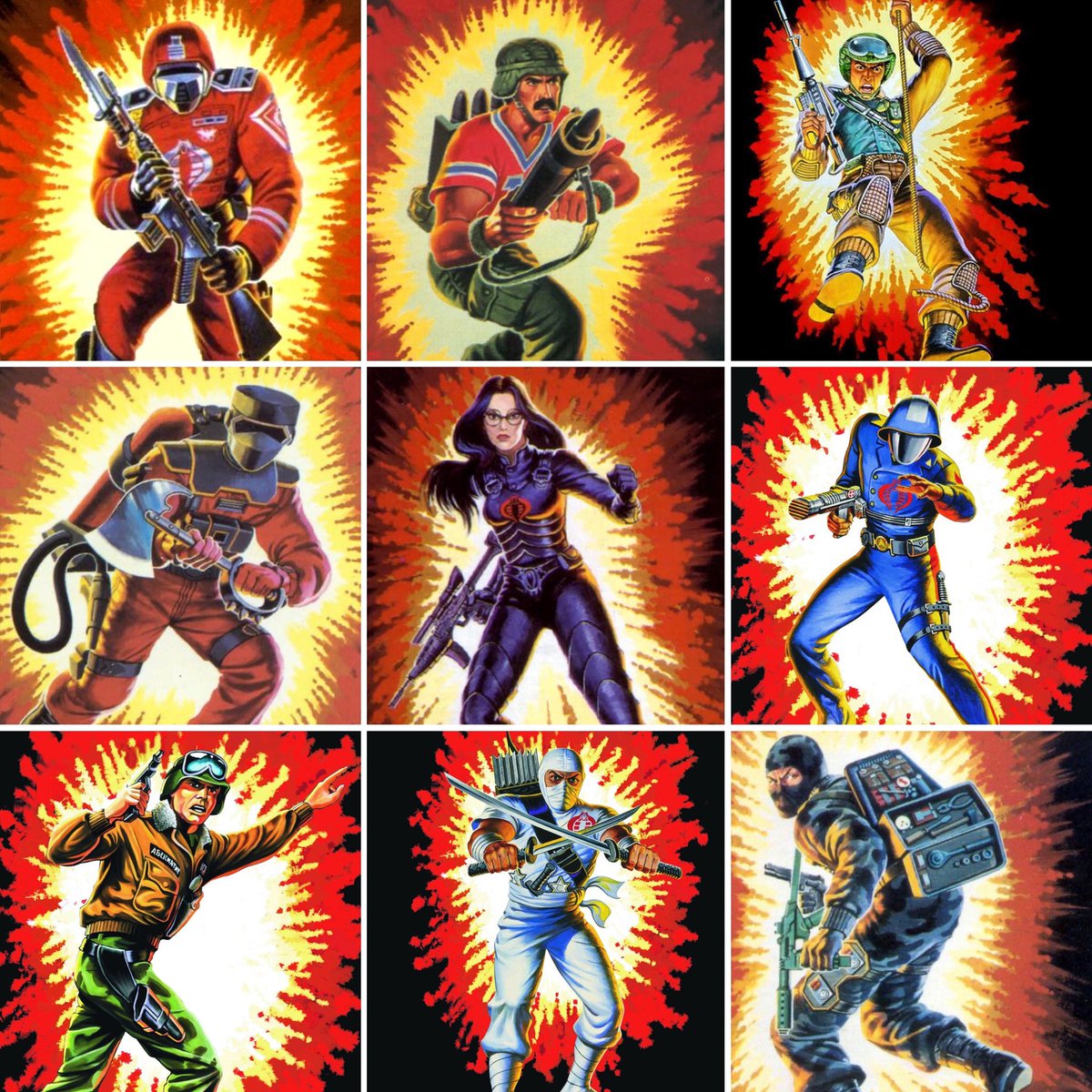 Talking_Joe's tweet photo. In tribute to the late Hector Garrido, famous for the early action figure card artwork, we want to know if you ever purchased a figure purely because of the killer artwork!

Here’s a sample of Hector’s great work

#gijoe #yojoe #toycardart #filecard #toyart #hectorgarrido https://t.co/HKhNLtPyTo