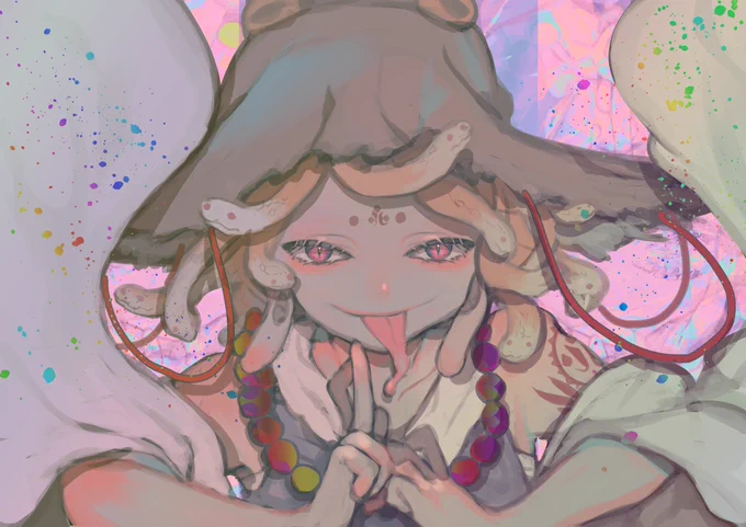 #深夜の真剣お絵描き60分一本勝負 諏訪子 22:10〜(+8min) 