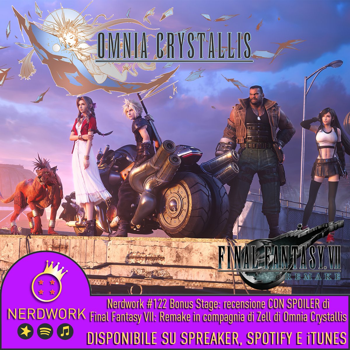 Nerdwork2014's tweet photo. PUNTATA 122.2! 
Nerdacci, questa è la seconda parte della nostra disanima su #FinalFantasyVIIRemake in compagnia di Zell di @omniacrystallis! In questa parte, affrontiamo la trama e le sue modifiche, per arrivare al tanto chiacchierato finale!

- SPREAKER: https://t.co/HgTzU7er9C https://t.co/TspGizB7Br