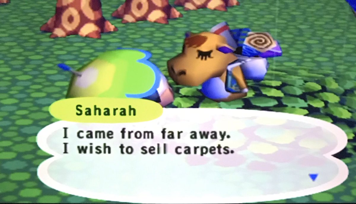 Saharah came to town, but I have no carpet to spare.