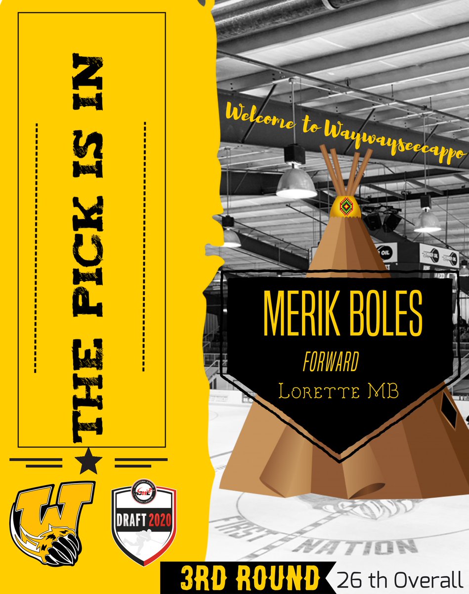 mjhlWolverines's tweet photo. #MJHLDraft | With our third round, 26th overall selection. The Wolverines are proud to select Merik Boles. https://t.co/ziwOp42VfZ