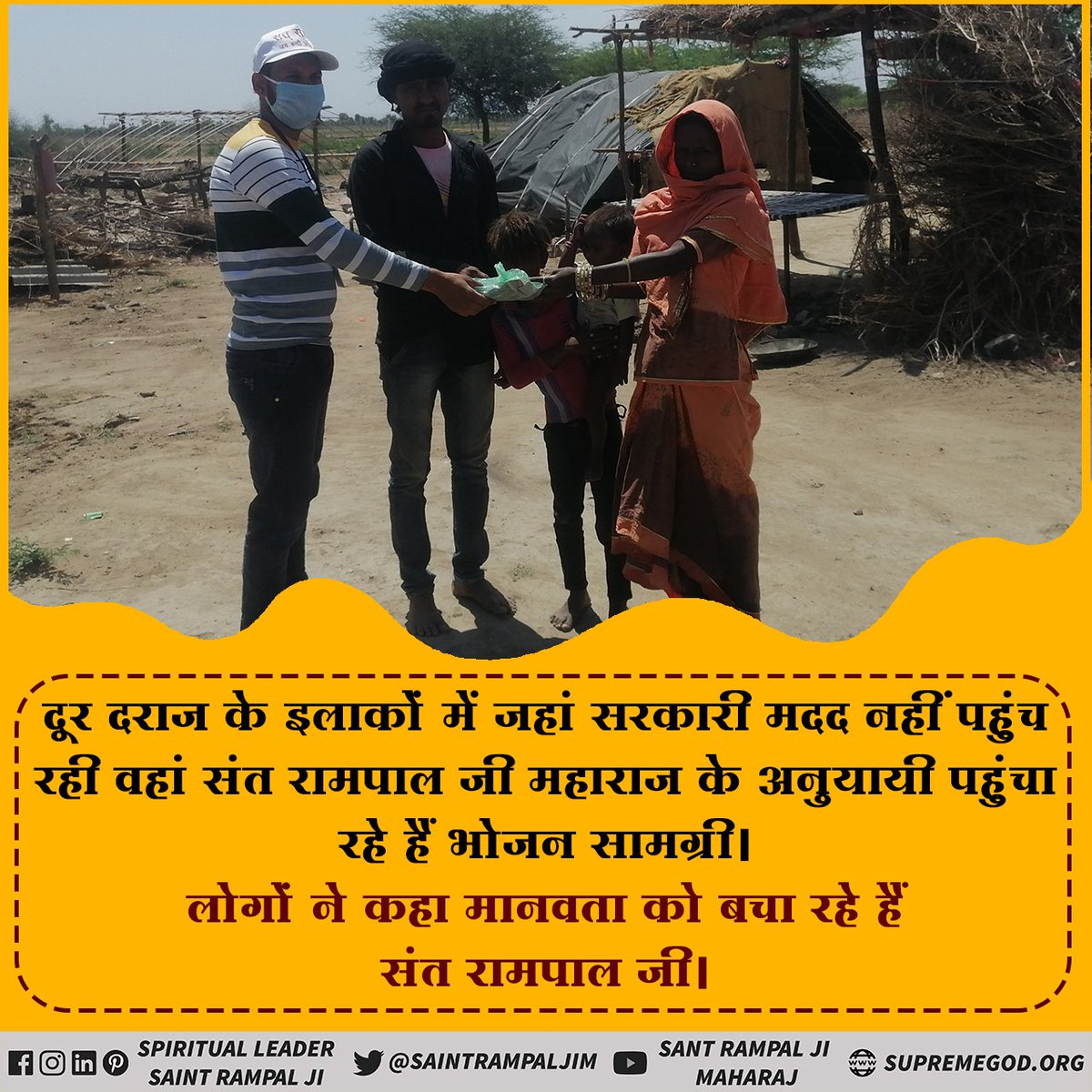 iamravisheoran's tweet photo. Humanity is still alive, today we see how people contribute in this social act. #Santrampaljimaharaj 's followers spreading their message of #Help_Them 
@WHO https://t.co/tYwXtjFkbu
