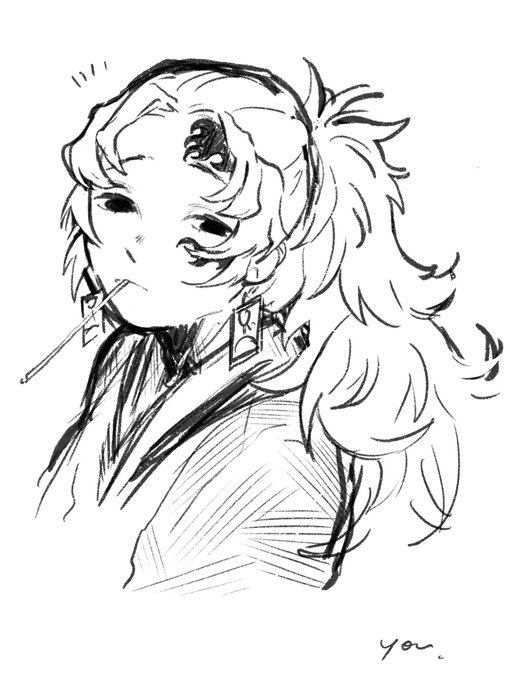 よりいちさん初描きだけどあの男前は出しきれない!!!!!!!!悔し! 