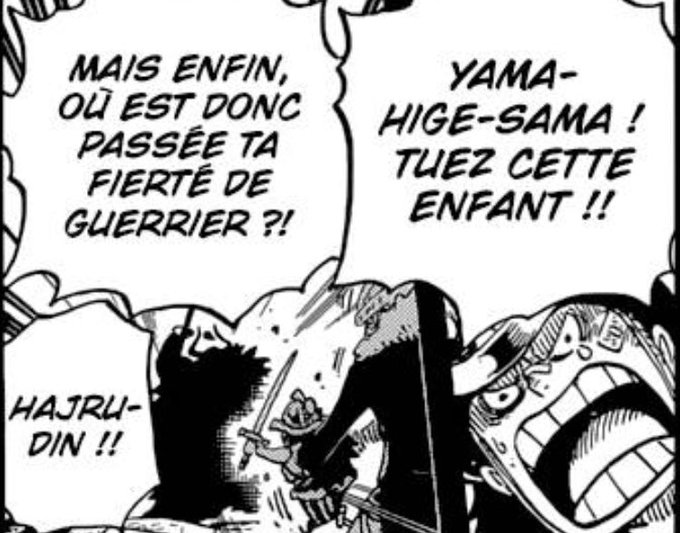 ...Hajrudin lors de l'arc Dressrosa.Ce même Hajrudin qui a développé une grande haine envers Big Mom à cause de la mort du Jorl, qui est le capitaine du nouvel équipage des géants possédant Gerth qui était, enfant, une amie de Big Mom, équipage qui est mtn dans la flotte des...