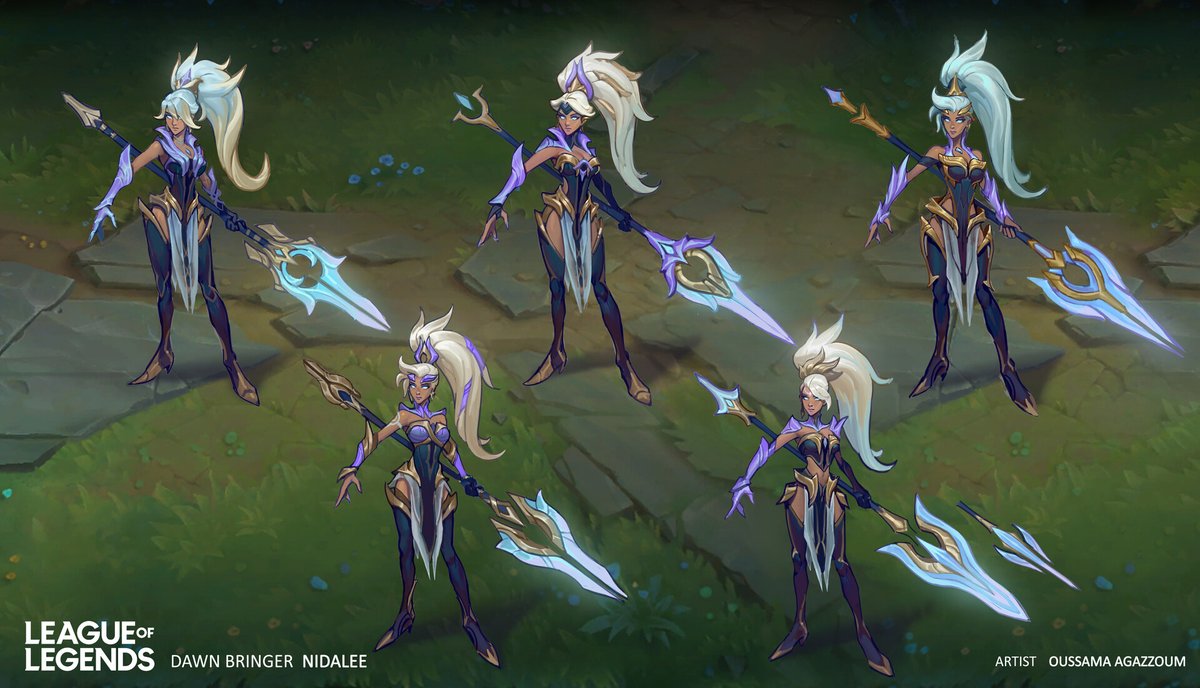 Spideraxeさんのツイート Dawnbringer Nidalee Concept Art By Oussama Agazzoum T Co U0pdbxtfvk