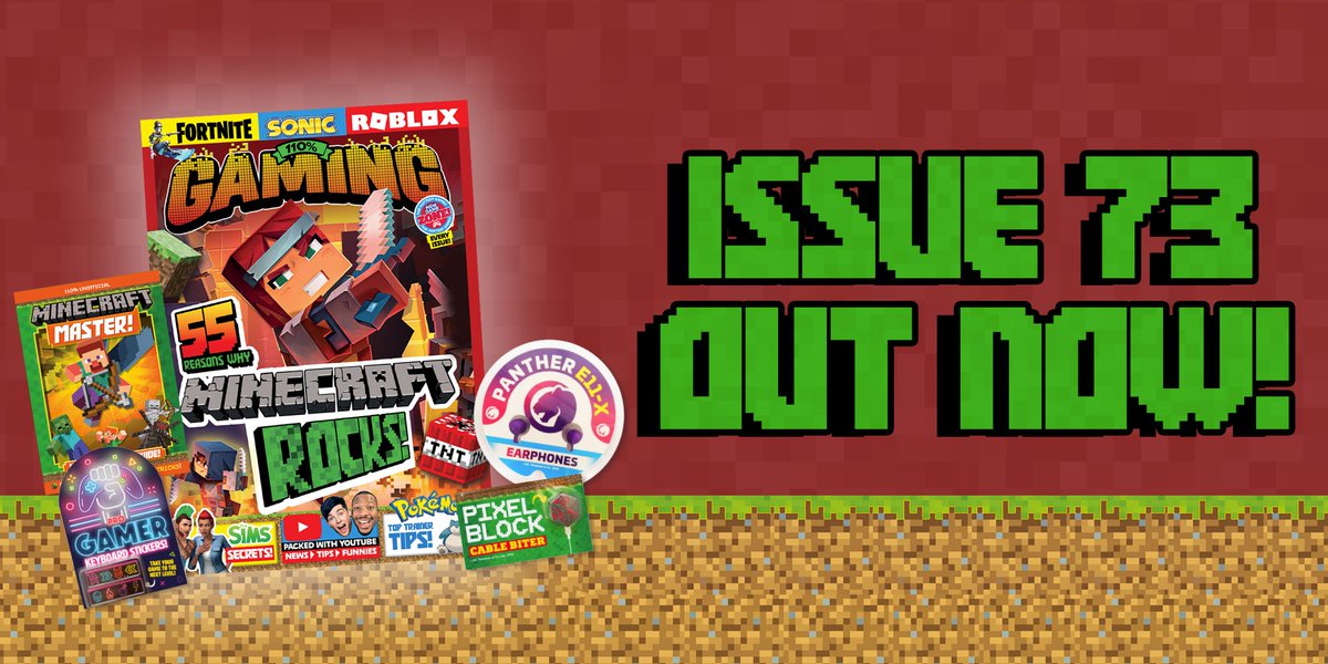 110 Gaming Magazine On Twitter Issue 73 Out Now 4 Free Gifts 55 Reasons Why Minecraft Rocks Gaming S Best Easter Eggs Win Pokemon Trading Card - fortnite and roblox trading