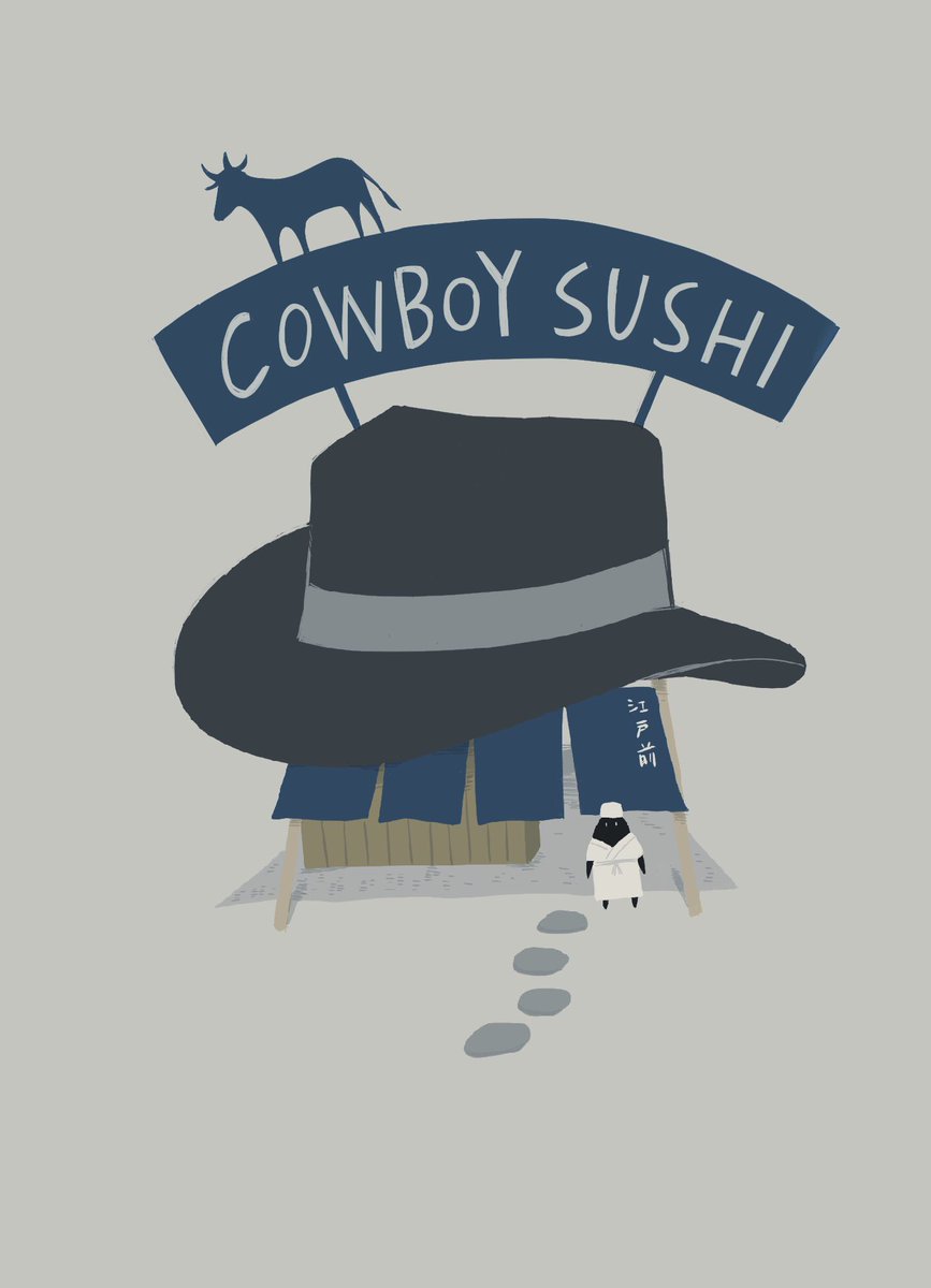 Kanoko Drawing 因みに回転寿司 Illustration Artwork イラスト