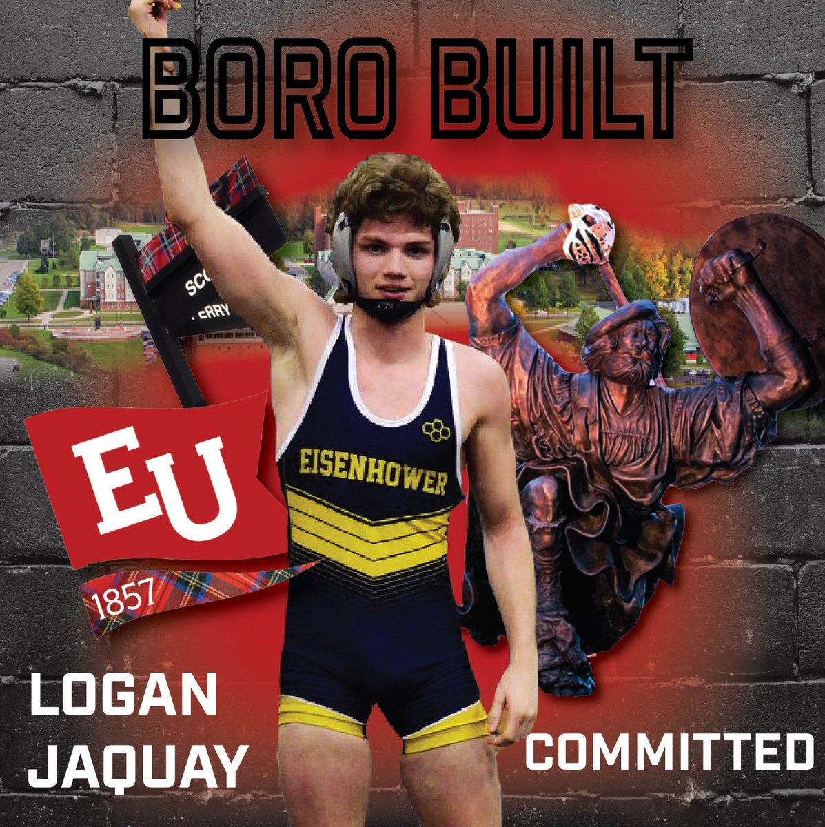 logan99b's tweet photo. I am excited to announce that I have committed  to pursue my athletic and academic careers at Edinboro University. Thank you to everyone who helped me get to where I am today. I am ready to get to work as a Fighting Scot. @BoroWrestling1 #Borobuilt https://t.co/nO0GmsEutk