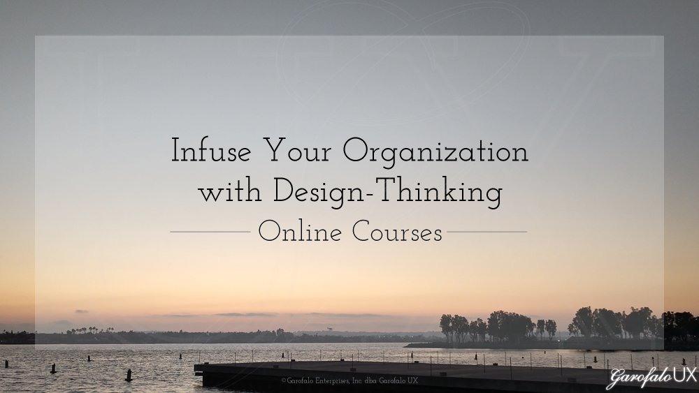 GarofaloUX's tweet photo. Self-guided, online User Experience, User-Centered Design, &amp; Design Thinking courses https://t.co/WAbqKdlrP2 #UX #UserExperience #UXDesign #LearnUX #UXTraining #UXCourse #UXOnlineClass #UXOnlineTraining #UXOnlineCourse #designthinking #UX101 #UXCourses #UXClass #UCD #Usability https://t.co/xghQkN1zea