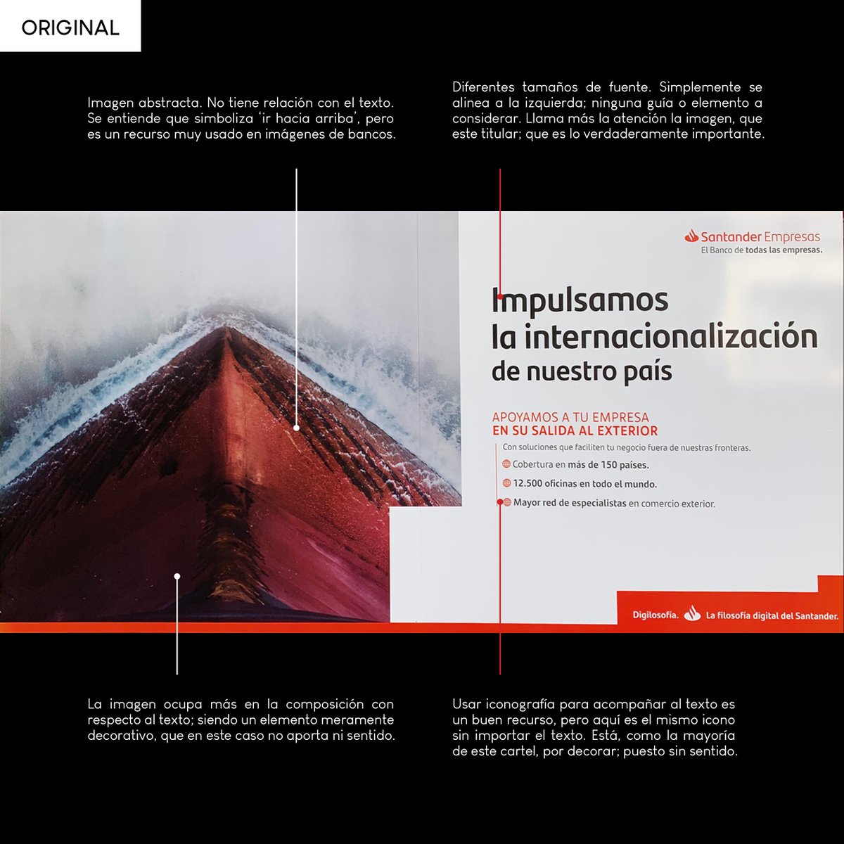 jsigner7's tweet photo. Hoy analizo un cartel de publicidad de @bancosantander, explico sus fallos y propongo uno nuevo.
-
#graphicdesign #diseñograficomalaga #diseñadorgrafico #freelancer #jsigner @jsigner7 @santander_es @Domestika #bancosantander #jesuscarrascogarcia https://t.co/JKc39buFOu