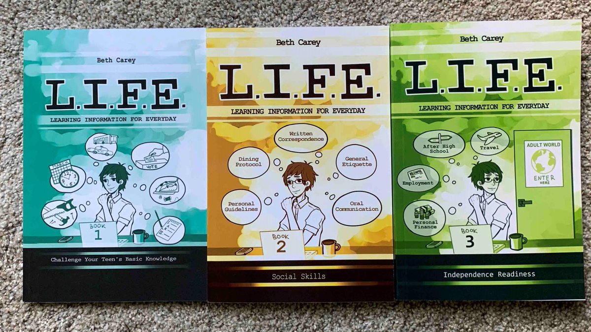 beth_life_'s tweet photo. Digital learning is soon coming to an end -- fill your teen/tweens time with something productive ... the L.I.F.E. (Learning Information For Everyday) book series. Make sure they have the life skills to transition into adulthood. Sale ends soon! https://t.co/YQrz2fHaFW https://t.co/f1xFpAnM7h