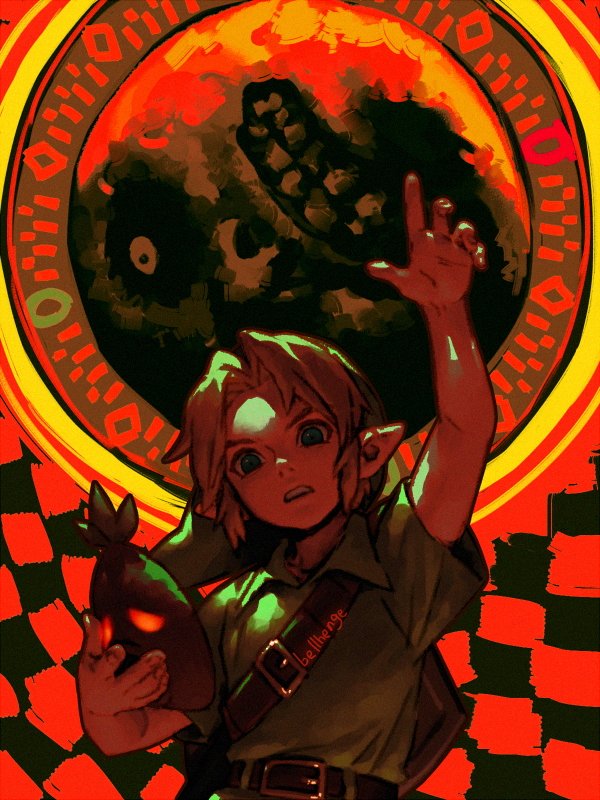 bellhenge's tweet photo. MM Link [Zelda: Majora's Mask] 20th anniv.🌚 https://t.co/hUYazLNhcn