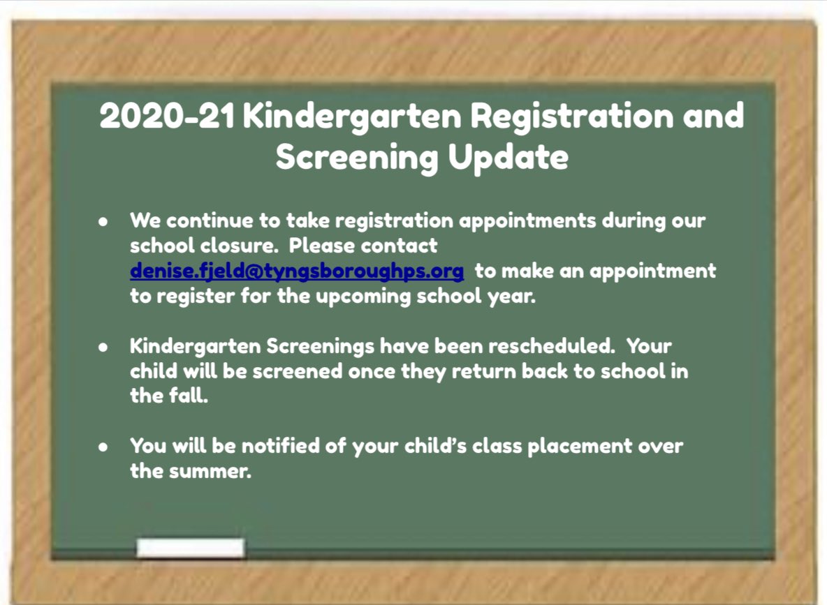 Important 2020-2021 Kindergarten Info #tpsprepares