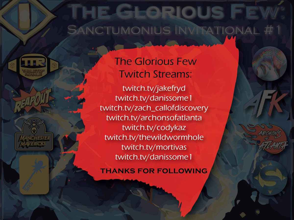 Come join me, <a href="/RavensPublish/">RavensdalePublishing</a>, <a href="/Gumbymoto_/">Force of Nurture</a>, <a href="/NickNacksPhoto/">Nick_nacks_photo ! CosPhotog</a>, and ThatGuyWolfy today at 9:30am PST for our sanctimonious invitationals pre-show interview.  Also be sure to check the other live streams happening today.