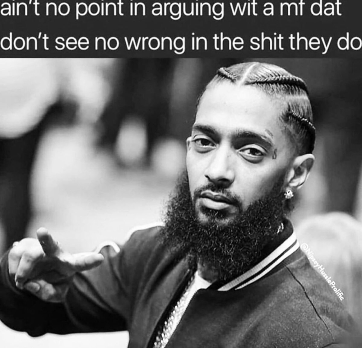 jus_trill's tweet photo. This for you Trump #trump #nipsey #millenials #blacktwitter #hiphop https://t.co/Smi9dkWWcg