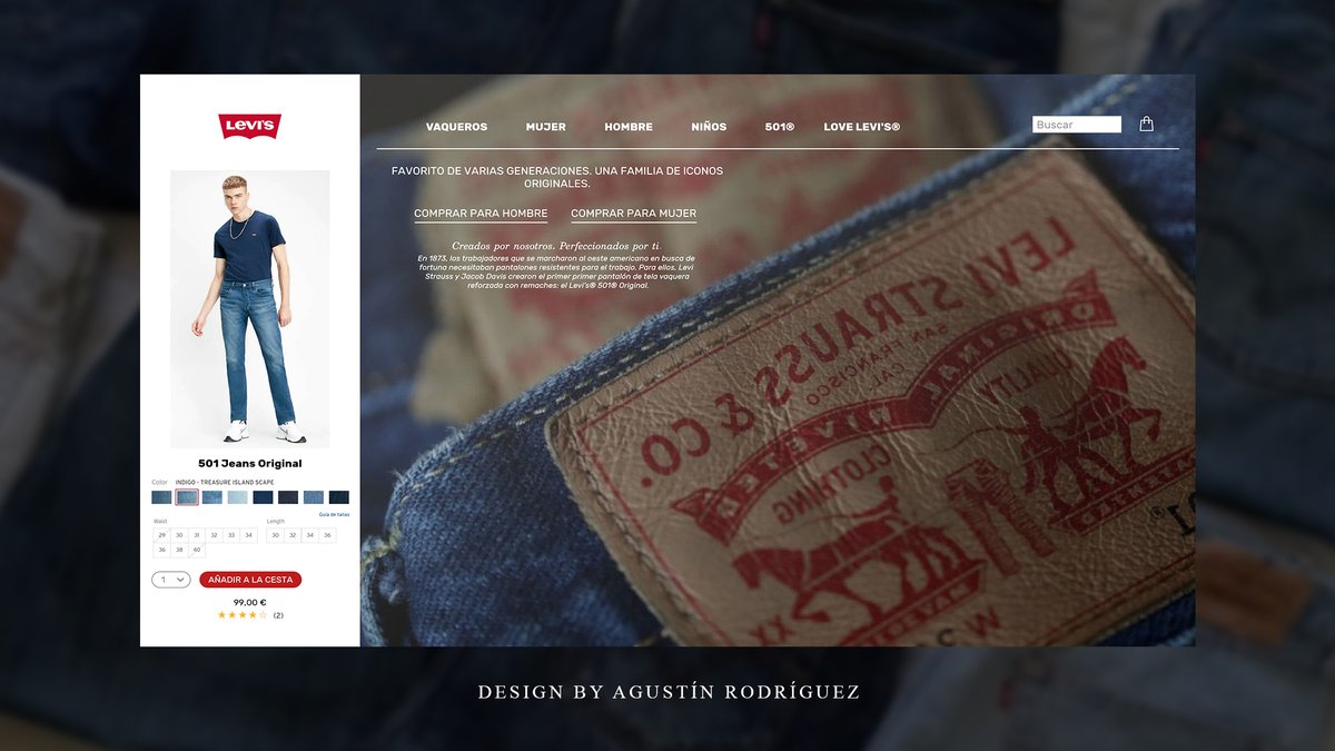 CodesInfinity's tweet photo. Visita mi nuevo trabajo:
501® LEVI'S MAIN PAGE | UI/UX REDESIGN

ADOBE XD + ADOBE PHOTOSHOP

RT + MG se agradece, escucho opiniones.

https://t.co/nNtnwaUmTg https://t.co/EGQA3EVhvN