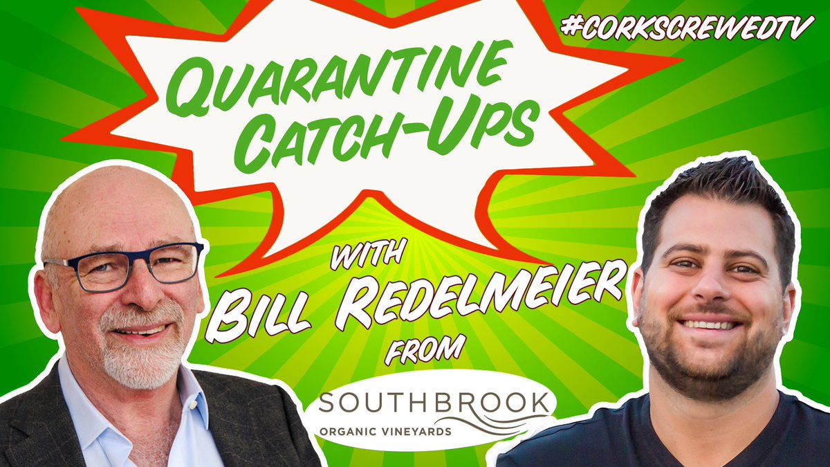 CorkScrewedTV's tweet photo. Our @SouthbrookWine episode is now LIVE on #corkscrewedtv YouTube channel!  Also, checkout the newest #QuarantineCatchUp with @coolcharddotca Bill Redelmeier as we discuss #winedelivery #corkscrewed &amp; #silverlinings   https://t.co/9qwUPBn2tW https://t.co/neWBW6O3qT
